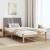 Cadru de pat cu headboard Maro 100 x 200 cm Lemn de pin masiv GartenMobel Dekor