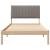 Cadru de pat cu headboard Maro 100 x 200 cm Lemn de pin masiv GartenMobel Dekor