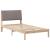 Cadru de pat cu headboard Maro 100 x 200 cm Lemn de pin masiv GartenMobel Dekor