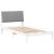 Cadru de pat cu headboard Alb 100 x 200 cm Lemn de pin masiv GartenMobel Dekor