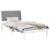 Cadru de pat cu headboard Alb 100 x 200 cm Lemn de pin masiv GartenMobel Dekor