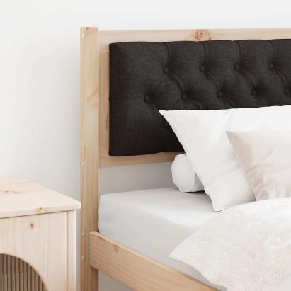 Tăblie cap Altele Maro și negru 90 cm Lemn masiv de pin GartenMobel Dekor