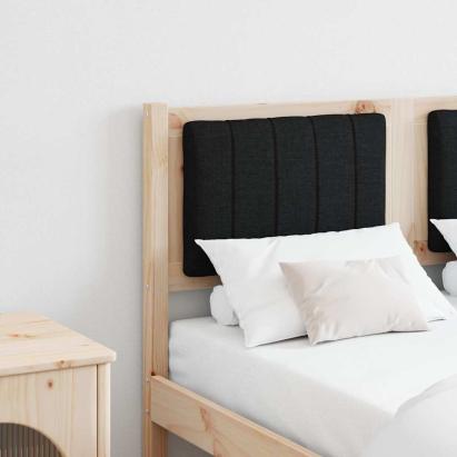Tăblie tapițată cu headboard Maro 120 cm Lemn de pin masiv GartenMobel Dekor