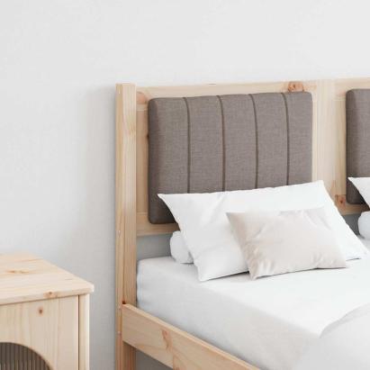 Tăblie tapițată cu headboard Maro 120 cm Lemn de pin masiv GartenMobel Dekor