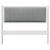 Tăblie tapițată cu headboard Alb 100 cm Lemn de pin masiv GartenMobel Dekor