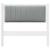 Tăblie tapițată cu headboard Alb 90 cm Lemn de pin masiv GartenMobel Dekor