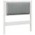 Tăblie tapițată cu headboard Alb 80 cm Lemn de pin masiv GartenMobel Dekor