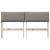 Tăblie tapițată Gri taupe 135 cm Lemn de pin masiv GartenMobel Dekor