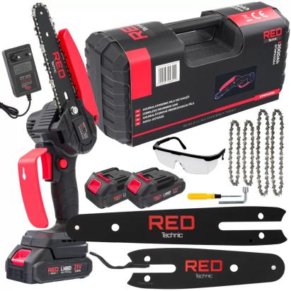 Red Technic Ferăstrău cu lanț fără fir 21V RTMPA0064 Mobalis Homvera