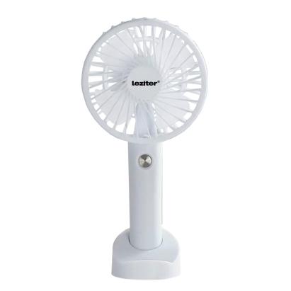 Leziter Galar kézi hordozható usb ventilátor tartóval 4 W 1200 mAh fehér Mobalis Homvera