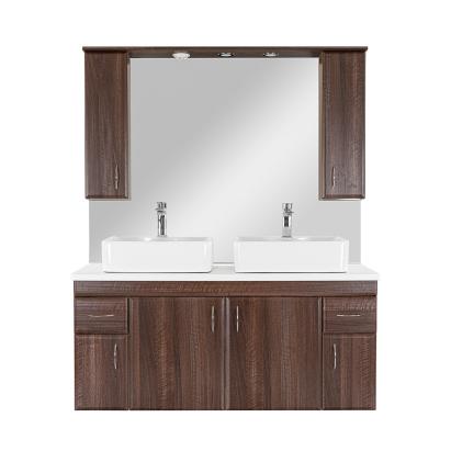 Leziter Bianco 130 complet fără lavoar cu blat de lucru din lemn de nuc Aida alb Mobalis Homvera