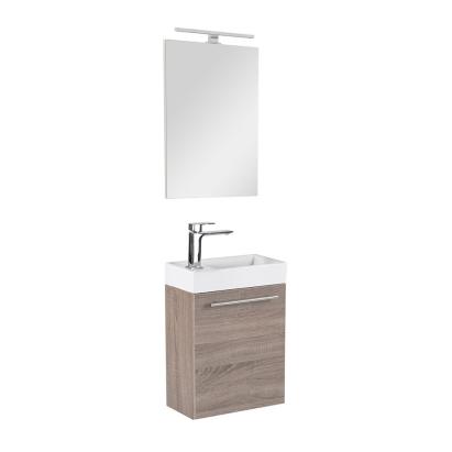 Leziter Mobilier de baie fantastic Melanie cu oglindă, culoare stejar York Mobalis Homvera