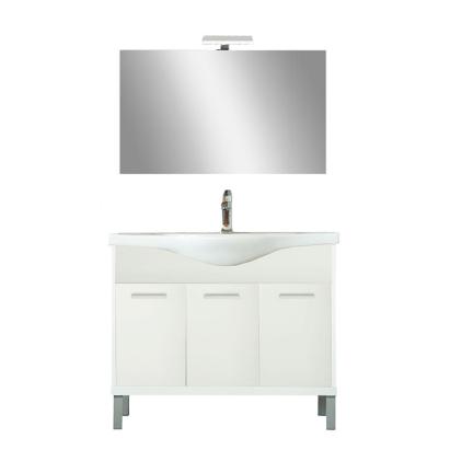 Leziter Mobilier complet de baie Nerva Prime 105 alb Mobalis Homvera