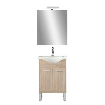 Leziter Mobilier complet de baie Nerva Prime 55, stejar Sonoma Mobalis Homvera