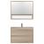 Leziter Mobilier complet de baie Porto 80 în culoarea stejarului Sonoma Mobalis Homvera