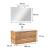 Leziter Mobilier complet de baie Vario Clam 100 stejar-stejar Mobalis Homvera