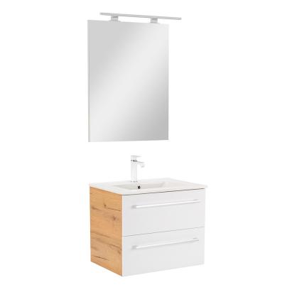Leziter Mobilier complet de baie Vario Clam 60 stejar-alb Mobalis Homvera
