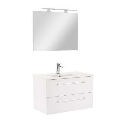 Leziter Mobilier complet de baie Vario Clam 80 alb-alb Mobalis Homvera