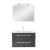 Leziter Mobilier complet de baie Vario Clam 80 antracit-antracit Mobalis Homvera