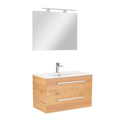 Leziter Mobilier complet de baie Vario Clam 80 stejar-stejar Mobalis Homvera