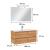 Leziter Mobilier complet de baie Vario Forte 100 stejar-stejar Mobalis Homvera