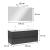Leziter Mobilier complet de baie Vario Forte 120 antracit-antracit Mobalis Homvera