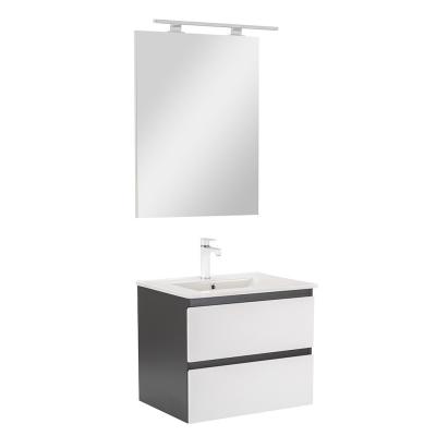 Leziter Mobilier complet de baie Vario Forte 60 antracit-alb Mobalis Homvera