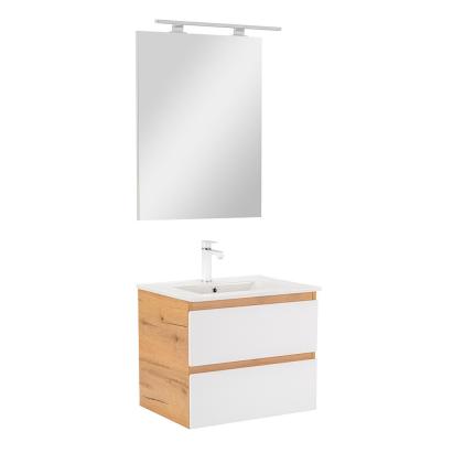 Leziter Mobilier complet de baie Vario Forte 60 stejar-alb Mobalis Homvera