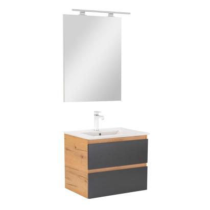 Leziter Mobilier complet de baie Vario Forte 60 stejar-antracit Mobalis Homvera