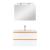 Leziter Mobilier complet de baie Vario Forte 80 stejar-alb Mobalis Homvera
