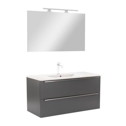 Leziter Mobilier complet de baie Vario Trim 100 antracit-antracit Mobalis Homvera