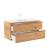 Leziter Mobilier complet de baie Vario Trim 100 stejar-stejar Mobalis Homvera