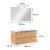 Leziter Mobilier complet de baie Vario Trim 100 stejar-stejar Mobalis Homvera