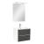 Leziter Mobilier complet de baie Vario Trim 60 alb-antracit Mobalis Homvera