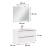 Leziter Mobilier complet de baie Vario Trim 80 alb-alb Mobalis Homvera