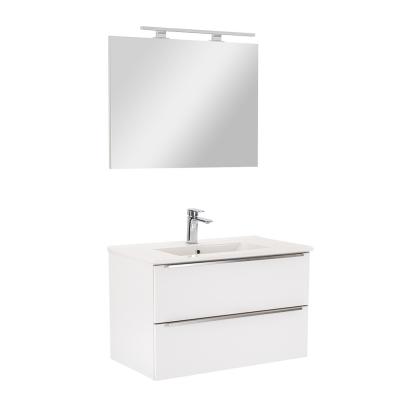 Leziter Mobilier complet de baie Vario Trim 80 alb-alb Mobalis Homvera