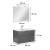 Leziter Mobilier complet de baie Vario Trim 80 antracit-antracit Mobalis Homvera