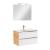 Leziter Mobilier complet de baie Vario Trim 80 stejar-alb Mobalis Homvera
