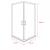 Leziter Cabină de duș pătrată Spirit Matt 80x80x180 cm, fără cădiță de duș Mobalis Homvera