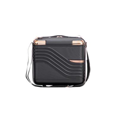 Leziter Valiză mică de mână TravelLux Urban cu acoperiș rigid 30x16x24 cm neagră Mobalis Homvera
