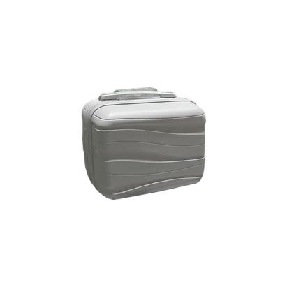 Leziter Valiză mică de mână Travelux Voyager cu acoperiș rigid 30x16x24 cm gri Mobalis Homvera