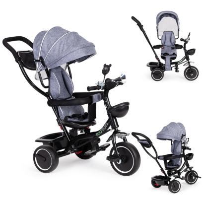 Homelux Tricikli háromkerekű forgatható ülés napellenző szürke Mobalis Homvera