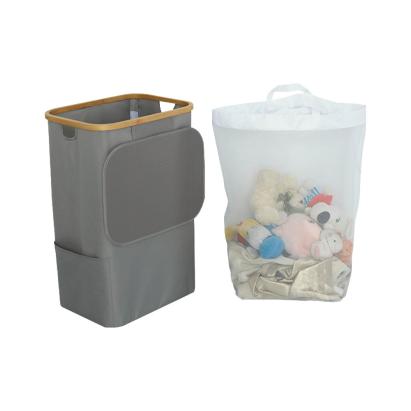 Leziter Szennyeskosár 100L szürke 44x33x67 cm Mobalis Homvera