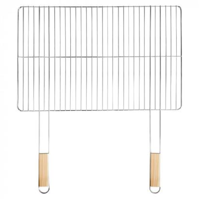 Mirpol Szögletes grillrács fa fogantyúval 69x60 cm Mobalis Homvera