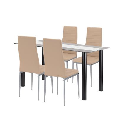 Leziter Denton 4+1 étkező garnitúra bézs-szürke Mobalis Homvera