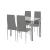 Leziter Mateo 4+1 étkező garnitúra szürke-szürke Mobalis Homvera