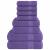 Set prosoape 8 piese violet 360 g/m² 100% bumbac GartenMobel Dekor