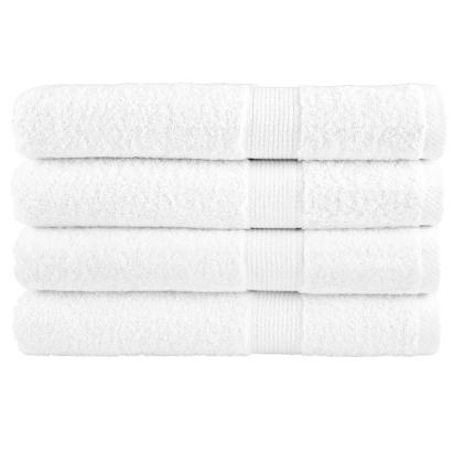 Prosoape premium SOLUND 4 buc alb 100x200cm 600gsm GartenMobel Dekor