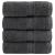 Prosoape de baie premium SOLUND, 4 buc., antracit, 30x30 cm, 600 g/m² GartenMobel Dekor