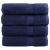 Prosoape de baie premium SOLUND 4buc bleumarin 100x150cm 600gsm GartenMobel Dekor